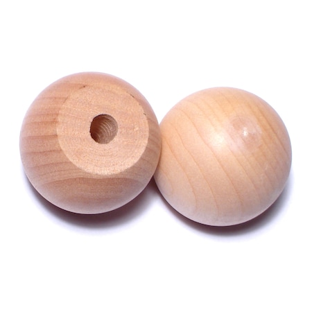 Midwest Fastener 1" Birch Wood Ball Knobs 5PK 08910